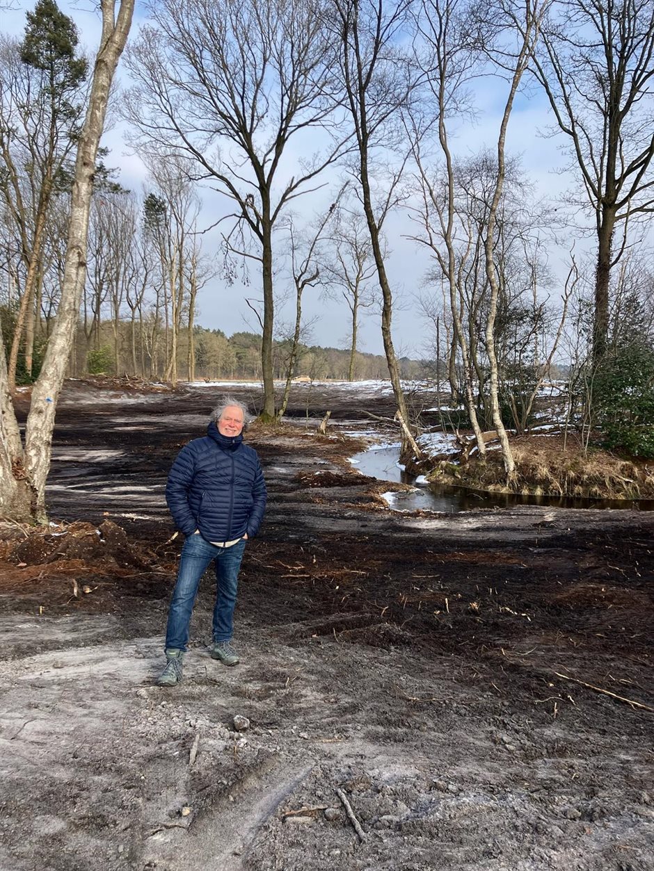 Van Fessem bij de bosdoorsteek in Roodzanden