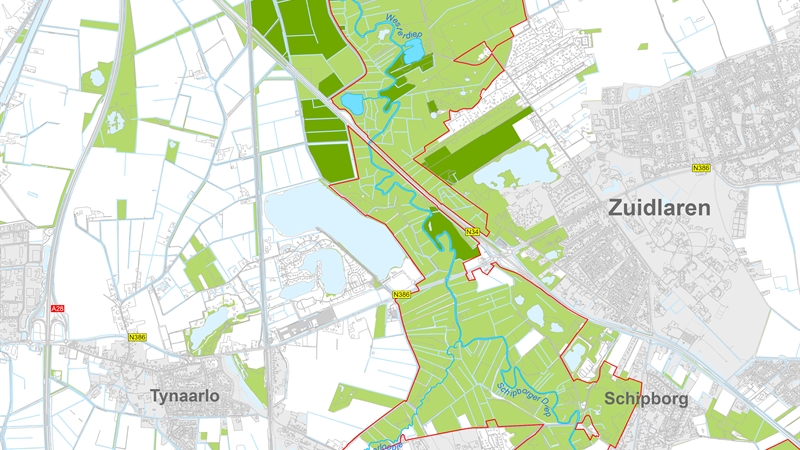 Kaart Westerdiep - bekijk de grote versie